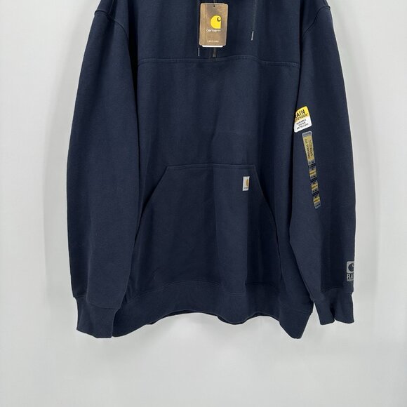 NEW CARHARTT rain defender hoodie sweatshirt original fit durable tall 3XL - Picture 5 of 9